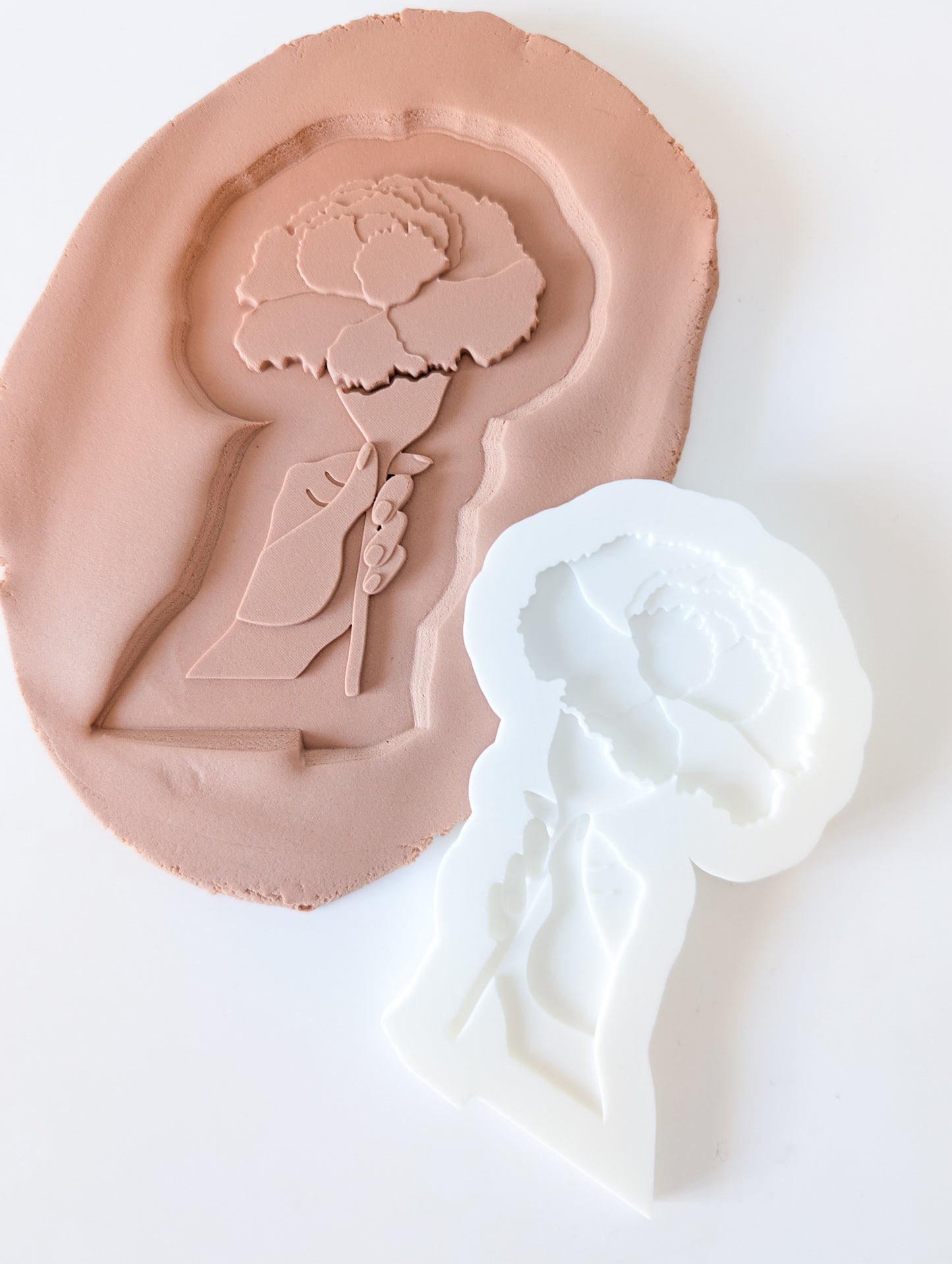 Carnation Flower with Hand