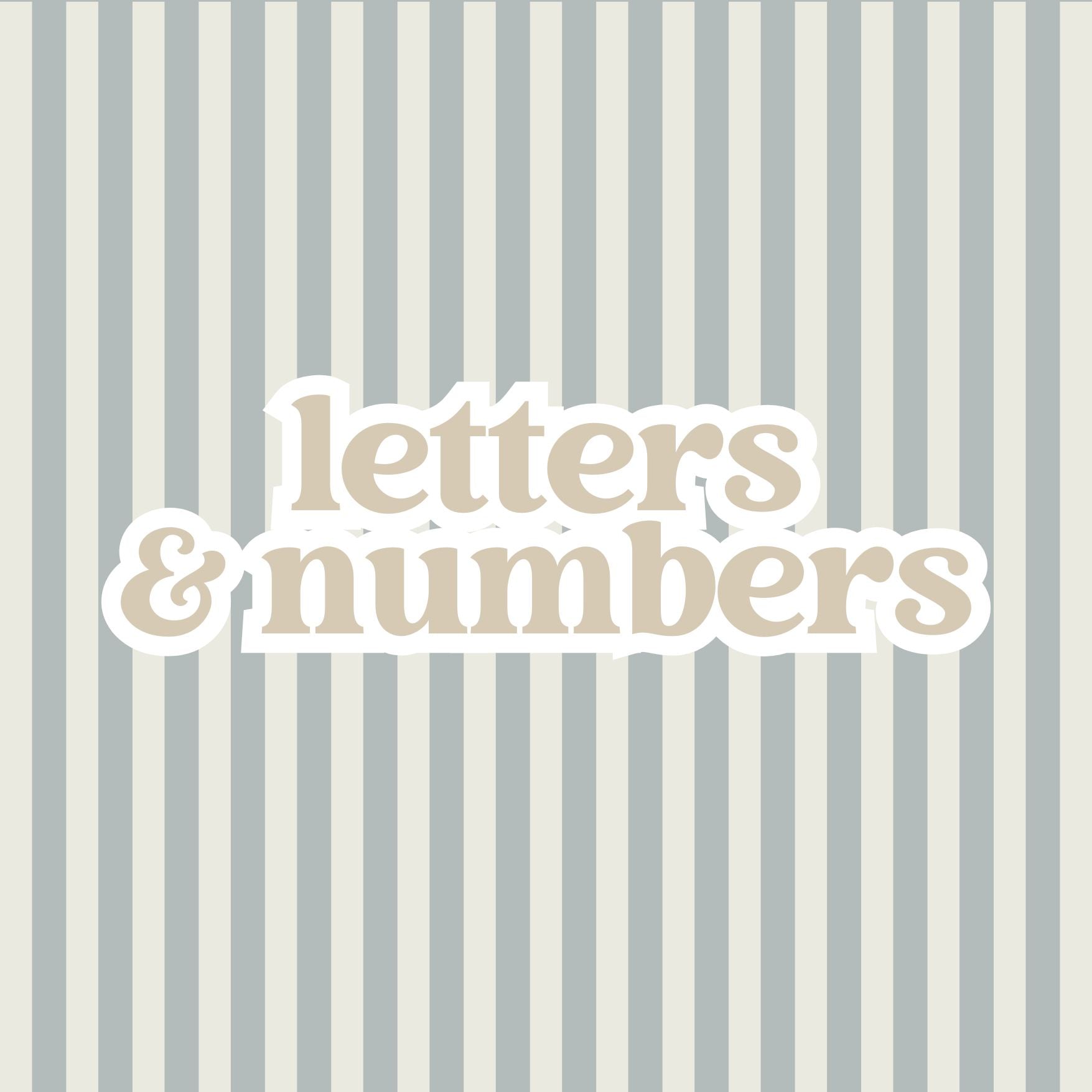 Letters & Numbers – Batch Prints