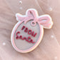'From Santa' plaque with Bow