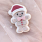 Gingerbread Man with Bow