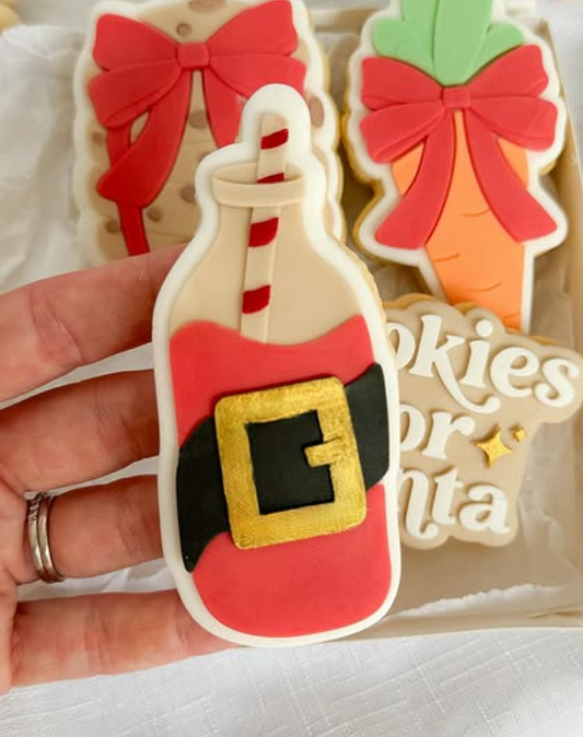 Santa's milk bottle