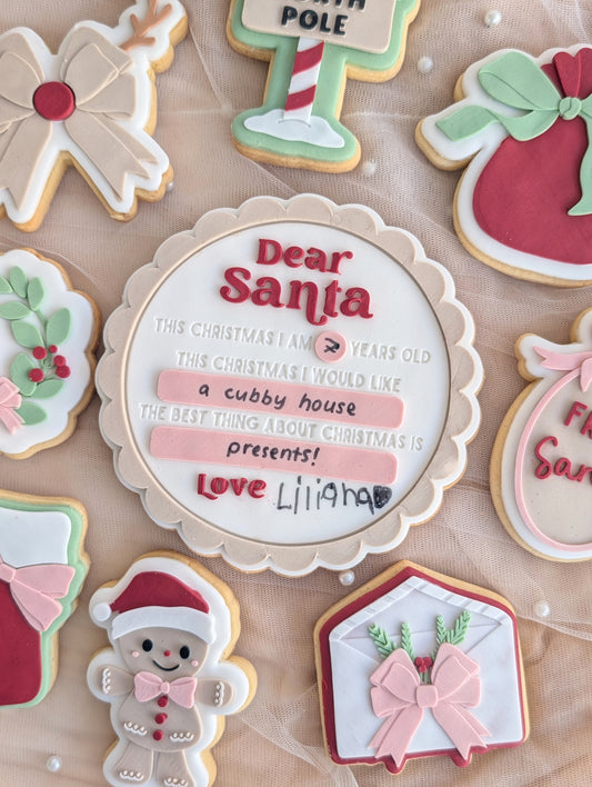 Giant 'Dear Santa' plaque