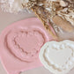 Piped vintage heart